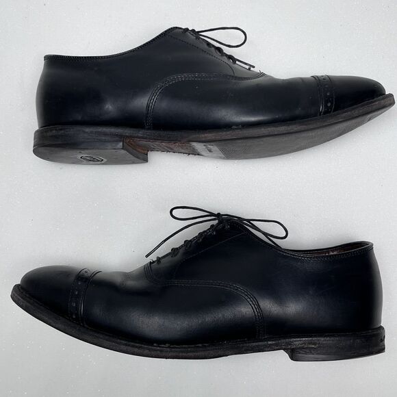 Brooks Brothers Black Leather Cap Toe Oxford Dress Shoes Mens 9 Made in USA main image 8